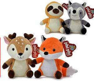 Perezoso Zorro Venado y Mapache 20CM