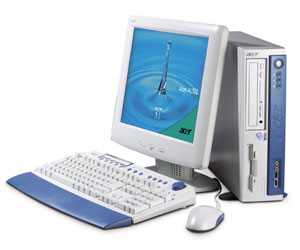 Acer desktop computer Intel® Pentium® 4 0,125 GB DDR-SDRAM 20 GB SFF PC