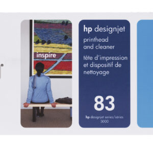 HP Limpiador de cabezales de impresión y cabezal de impresión UV DesignJet 83 cian