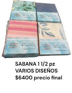 Sabana 1 1/2 Varios Diseños