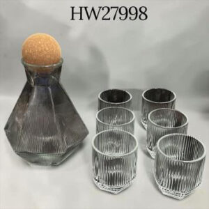 Juego de Vaso + Jarra de Vidrio