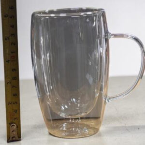 Taza Doble Vidrio 450ML