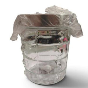 Frasco Vidrio Tapa Metal 1000ML