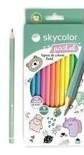 Lápiz Skycolor X 12 Pastel