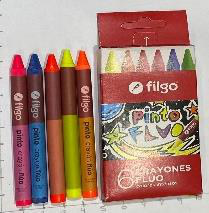 Crayon x6 Fluor