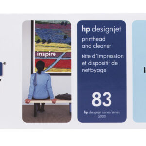 HP Limpiador de cabezales de impresión y cabezal de impresión UV DesignJet 83 cian claro